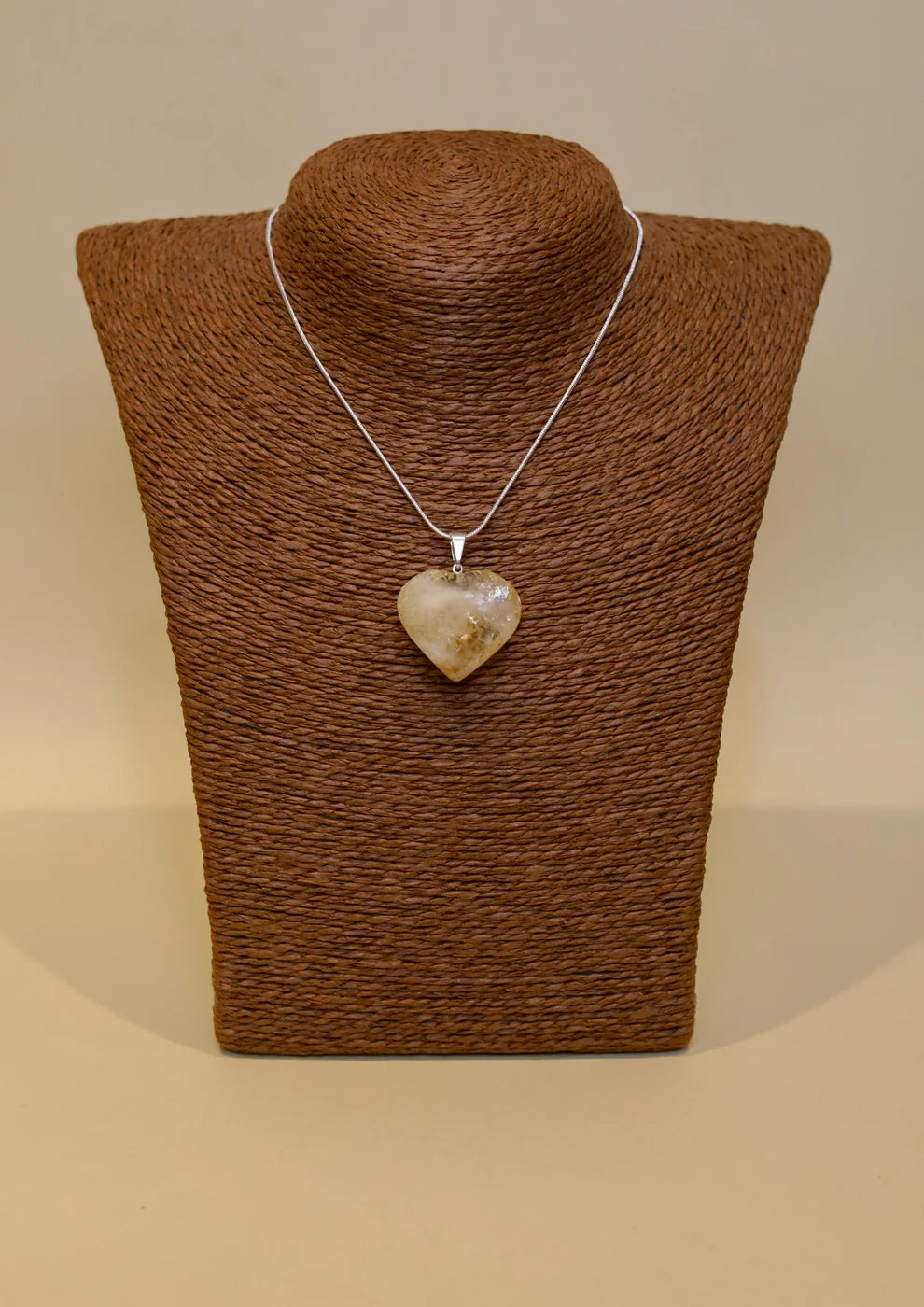 Dije de corazon citrino
