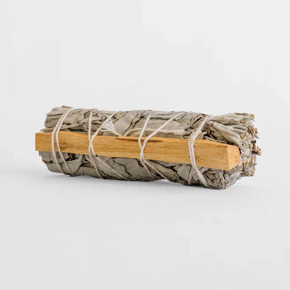 Kit de Salvia Blanca y Palo Santo – Limpieza Energética