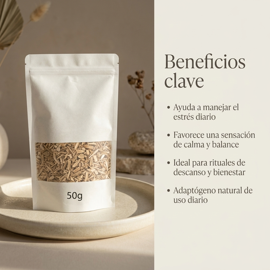 🌿 Ashwagandha Raíz para Infusión – Adaptógeno
