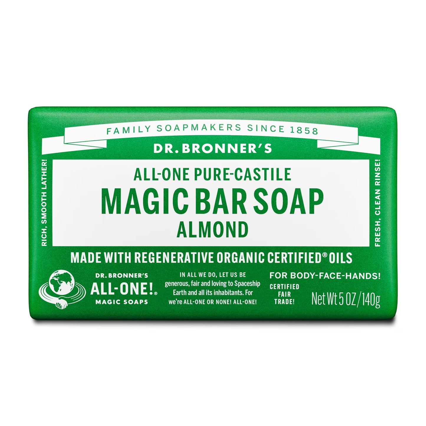 Jabon en Barra Dr. Bronners organicos (Para baño)