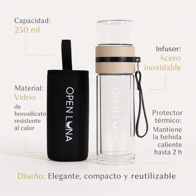 Botella Infusora Open Luna - 250ml Portable