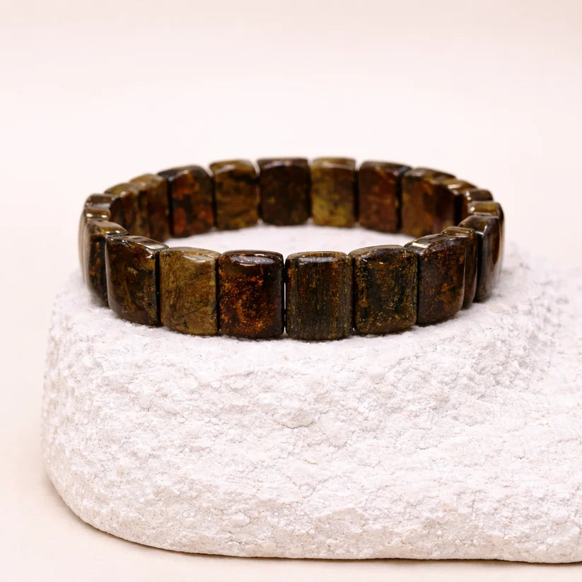 Pulsera de Broncita Cuadrada - Confianza