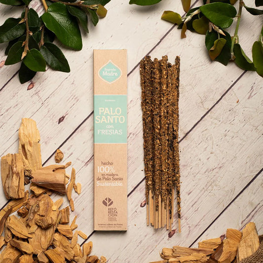 Incienso Palo Santo con Fresias
