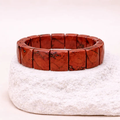 Pulsera de Jaspe Cuadrada - Estabilidad