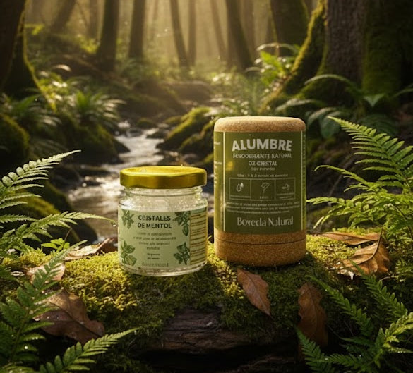 Set Natural Alumbre 60g+Cristales de Mentol 30g
