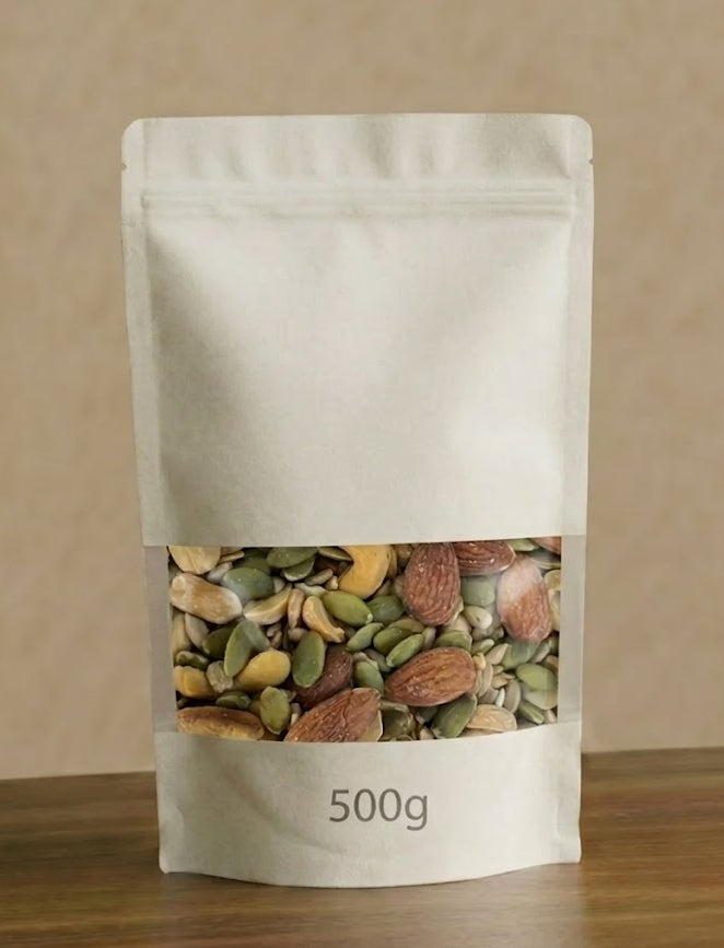 Nueces y semillas mixtas sin sal