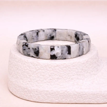 Pulsera de Piedra de luna Cuadrada