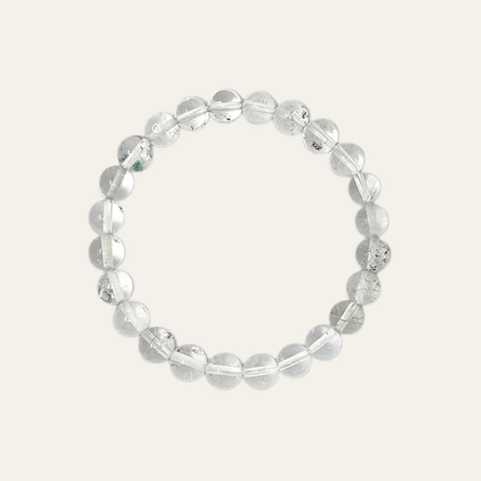 Pulsera de Cuarzo Blanco 8mm