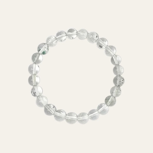 Pulsera de Cuarzo Blanco 8mm