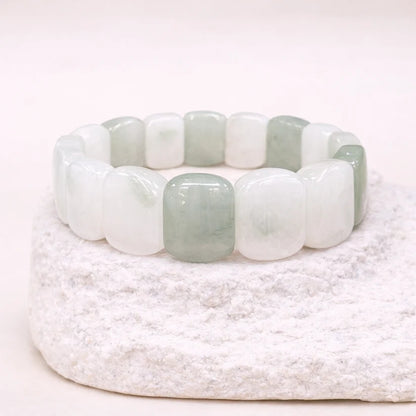 Pulsera de Jade Blanco Ovalada - Sanación