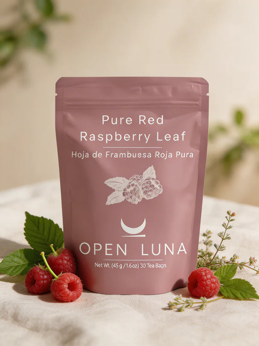 Pure Red Raspberry Leaf- Hoja de Frambuesa Roja Pura - 30 Tea bags