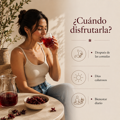 🌺 Flor de Jamaica Seca – Infusión Natural Refrescante