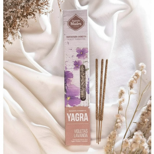 Incienso Yagra con Violetas y Lavanda (Sagrada Madre)